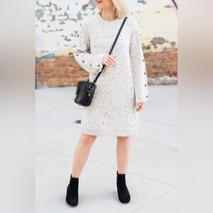 Madewell | Donegal Button-Sleeve Sweater-Dress | XS